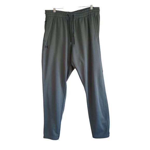 Under Armour Joggers Mens XL Grey Fleece Loose Drawstring Coldgear Sweatpants - Picture 1 of 7